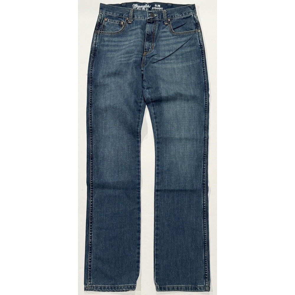 NWOT Wrangler Retro Slim Bootcut Jeans Men’s 30X36 Medium Dark Wash 1088MWZRT